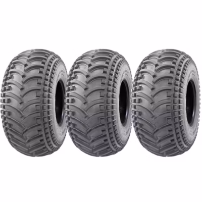 25×13.00-9 Quad ATV Tyres Wanda P308 Tubeless 4ply Hard Wearing 243kg (Set of 3)