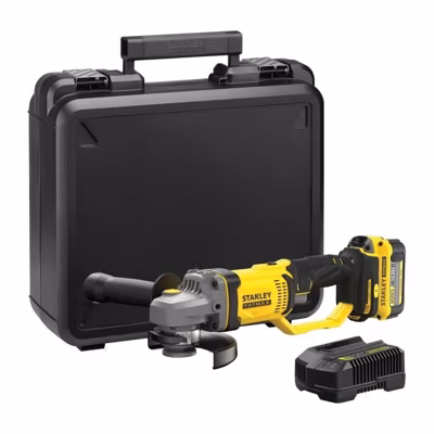 Meuleuse 125 mm – Lithium 18V – 1 Batterie 4Ah – STANLEY FATMAX V20 – SFMCG400M1K-QW
