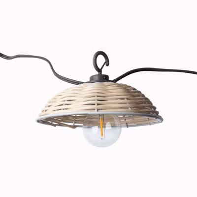 Lot de 8 abats jours Bali pour guirlande solaire – Chromex