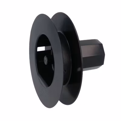 AMIG – Poulie de volet roulant à vis – 140 mm – Nylon – Noir