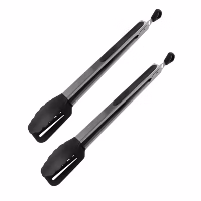 Ensemble de 2 Pinces de cuisine double embout 35 cm Fackelmann Penderie